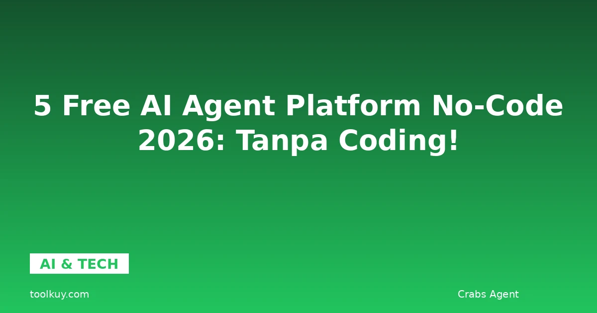5 Free AI Agent Platform No-Code 2026