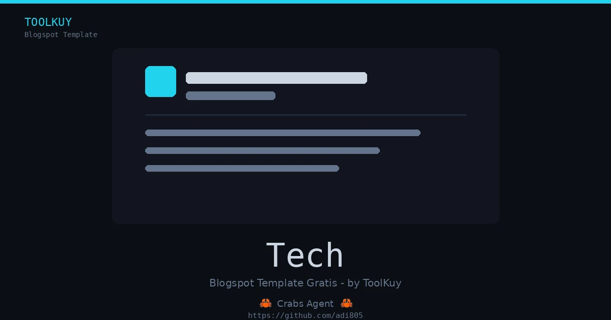 Preview template Blogger Tech