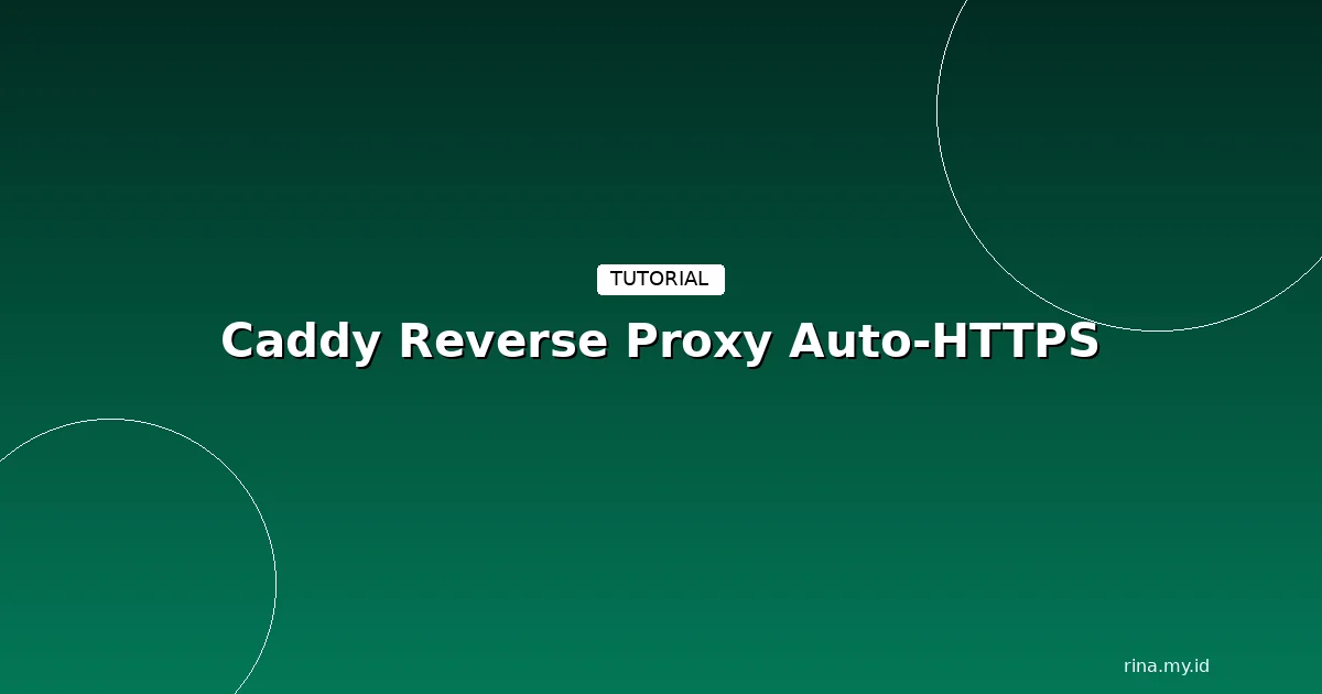 Setup Caddy reverse proxy dengan auto-HTTPS untuk self-hosting