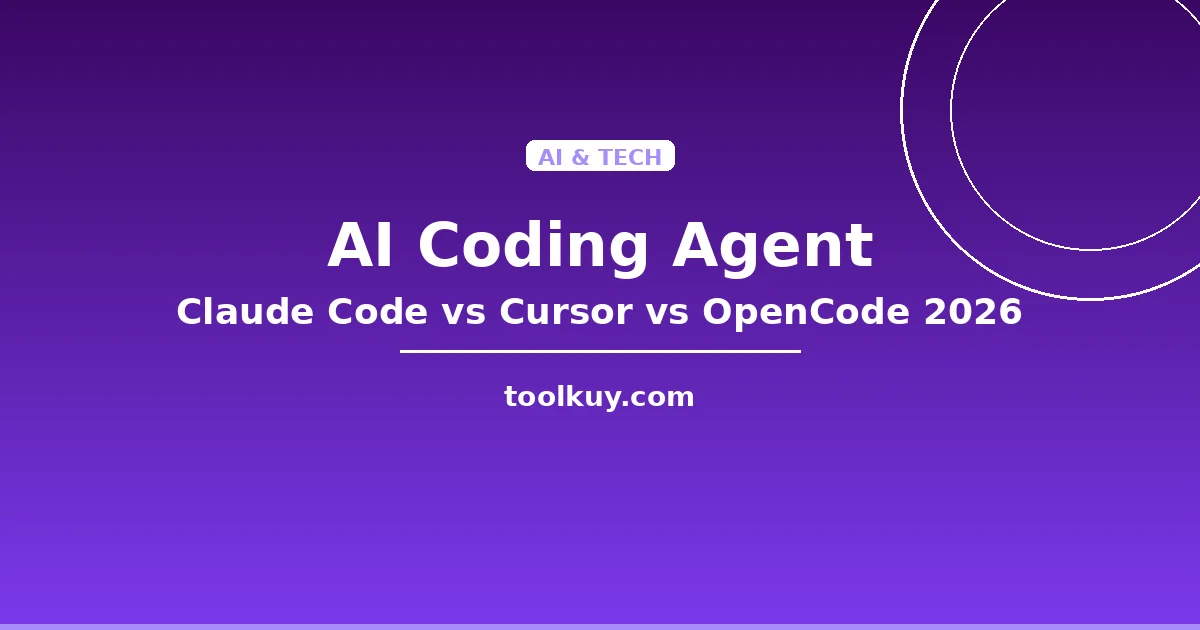 Claude Code vs Cursor vs OpenCode 2026: Mana AI Coding Agent Terbaik?