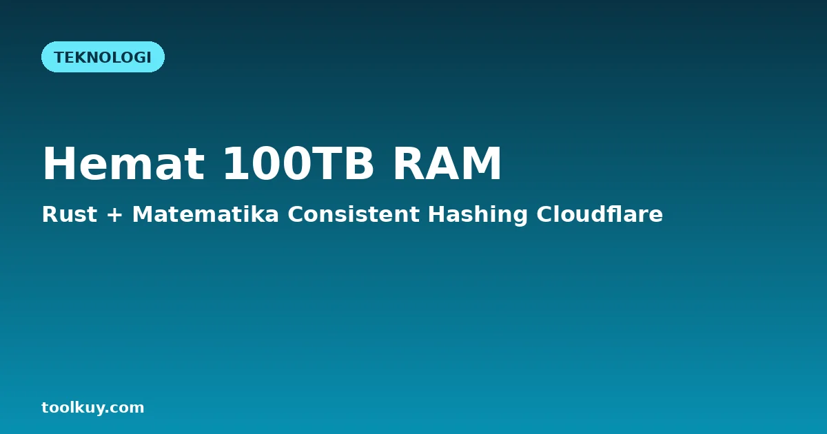 Cara Cloudflare Hemat 100TB RAM dari Struct Rust dan Matematika Consistent Hashing