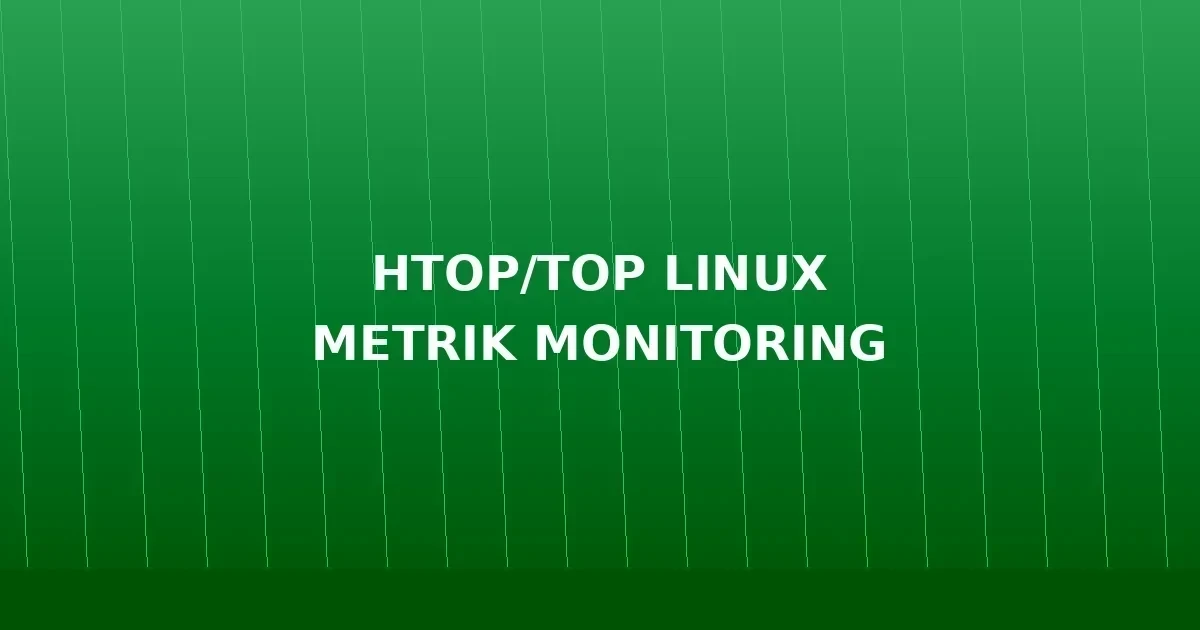 htop/top di Linux: Panduan Lengkap Membaca Setiap Metrik Monitoring Server