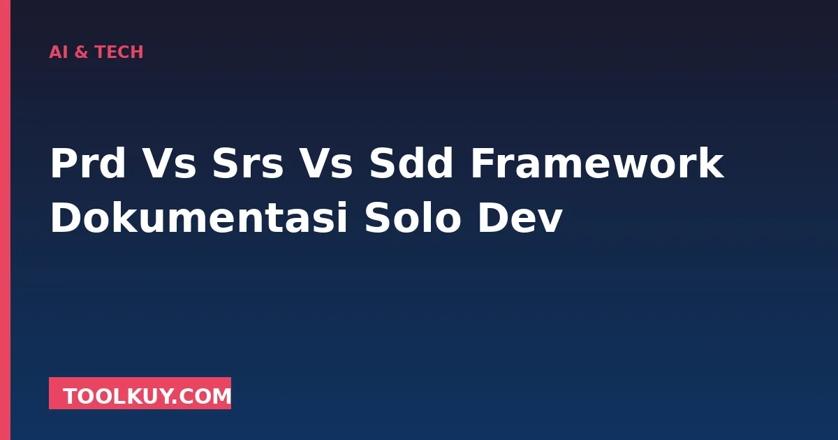 PRD vs SRS vs SDD (2026)