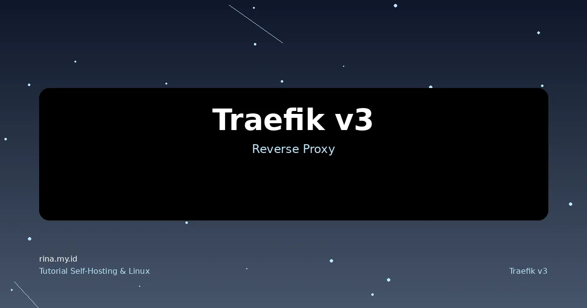 Traefik v3: Reverse Proxy Modern untuk Docker Container